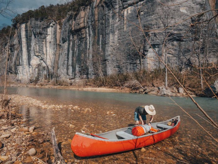 Canoes for rent on the Buffalo River